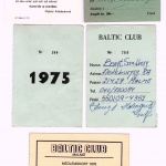 Medlemskort Baltic Club och Baltiska Hallen