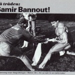 RÖRANDE B&K 1984 - 40,Mr Olympia Samir Bannout värms upp av en Baltic Clubare