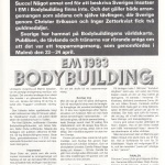 RÖRANDE EM I BODYBUILDING 1983 i Hercules 1983 nr 7-8 sid 1