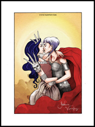 A true superhero kiss A true superhero kiss