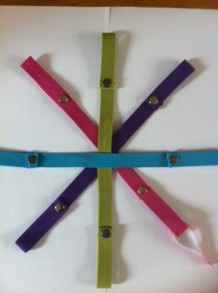 Flexibelt fästband för rullstolar - Flexibelt fästband Orange