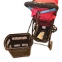 Fästbandet för barnvagns stativ med olika möjligheter.