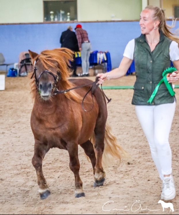 I ringen vid prisutdelning med visare Freja Avebäck. Foto: Cattis Öhman