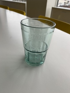 Bacardi acrylic glas, green/transparent