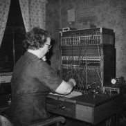Häradsbäcks telefonstation läggs ned 1964. Foto: Lilly Kroon 