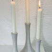 Ljusstake trio - Trio ljusstake vit