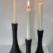 Ljusstake trio - Trio ljusstake svart
