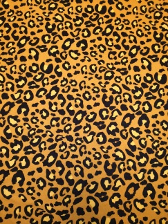 Leopradmönster på gul botten - Leopard Gul