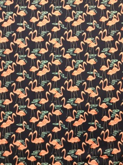 Flamingos vadar bomullstyg - Flamingos vadar bomullstyg