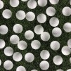 Golfbollar på gräs- bomullsväv
