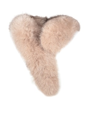FRONTROW LIVING - PONCHO RACOON POMS FRONTROW LIVING - PONCHO RACOON POMS