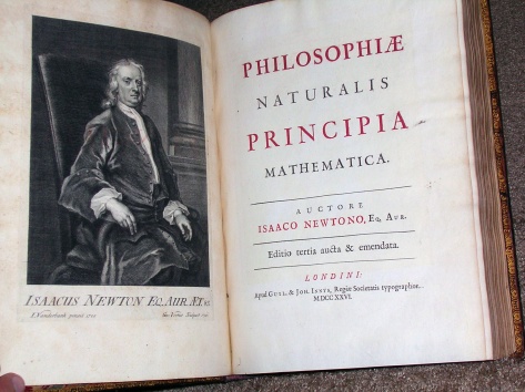 Isaac Newtons Principia – en av de viktigste böcker som någonsin skrivits, tillsammans med Linnés Systema nature och Darwins Om arternas uppkomst. Isaac Newtons Principia – en av de viktigste böcker som någonsin skrivits, tillsammans med Linnés Systema nature och Darwins Om arternas uppkomst.