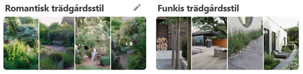 Smakprov på Pinterest-tavlor indelade efter stil och tema i trädgården Smakprov på Pinterest-tavlor indelade efter stil och tema i trädgården
