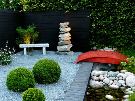 En idéträdgård från Enköping med japansk stil