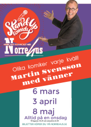 3/4 STANDUP med Martin Svensson och vänner. - 3/4 Standup INKL MAT