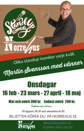 23/3  Standup på Norrehus - Standup på Norrehus inkl mat