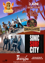 3/6 Sonic Surf City + Kahuna Surfers Endast entré - 