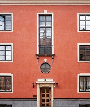 Fasad i Röda Bergen. Foto Sveriges Arkitekter
