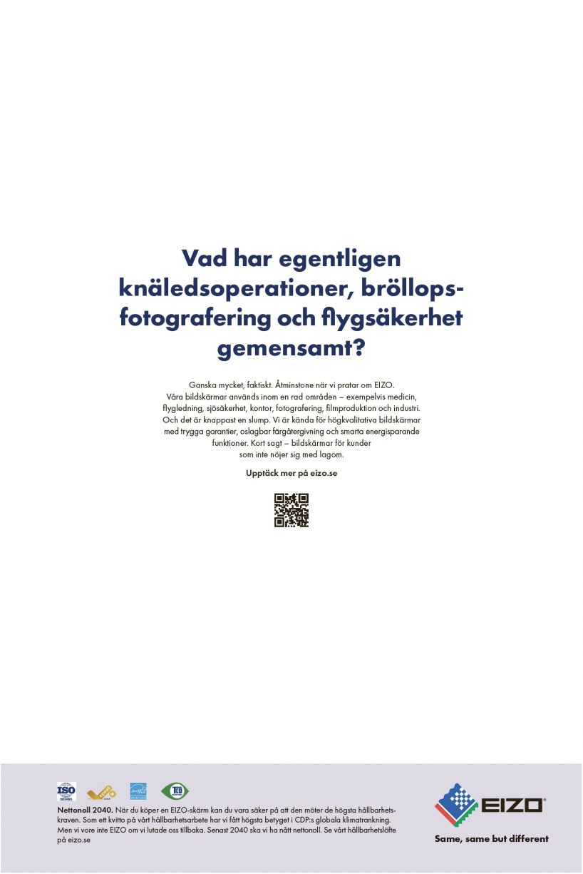 Kampanj för bildskärmsföretaget EIZO. Idékoncept, copy och ad av Ristretto Stockholm Kampanj för bildskärmsföretaget EIZO. Idékoncept, copy och ad av Ristretto Stockholm