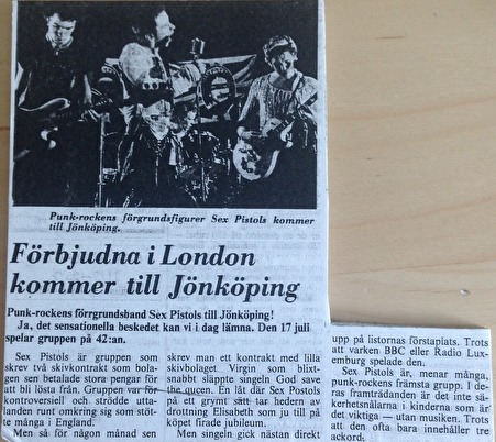Artikel inför konserten i Jönköping. Artikel inför konserten i Jönköping.