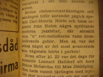 Tidningsklipp från december 1956.