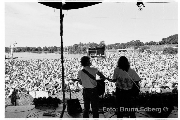 Jönköpings Musikfestival - 1980-talet. På scenen Lilja & Toni.