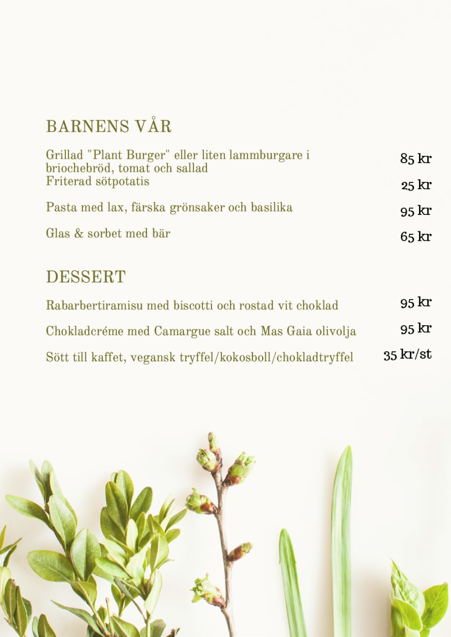 Mormors Bistro meny Mormors Bistro meny