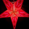 Färgglad julstjärna/adventsstjärna - Cerise