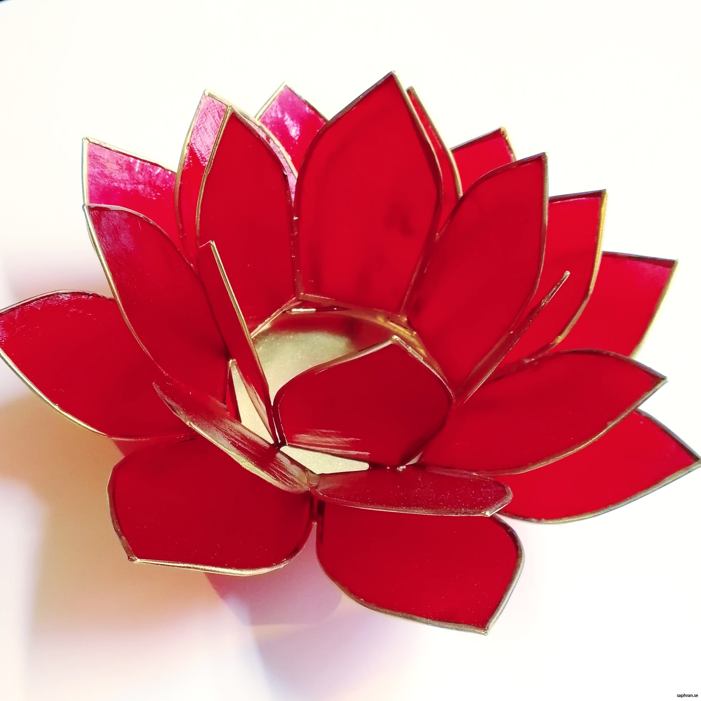 Lotusblomma ljuslykta 7 färger, röd