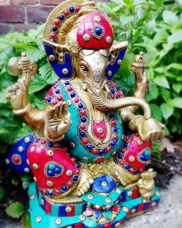 Stor Ganesh, staty mässing - Ganesh staty