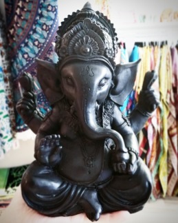 Ganesha staty - Svart - 23 cm