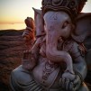 Ganesha staty - Svart