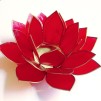 Lotusblomma ljuslykta - Röd
