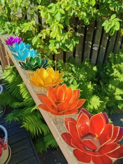 Små lotusblommor ljuslykta - Chakra - 7 färger