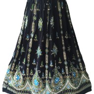 Bollywood kläder kjol Svart