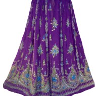Bollywood kläder kjol Lila