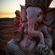 Ganesha staty - Vit
