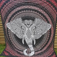 Mandala Elefanthuvud  Röd