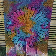 Mandala Batik Peacock Multifärg