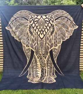Mandala Elefant Svart och Guld - Mandala elefant svart och guld