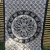 Mandala Blomma Svartvit liten - Svartvit blomma