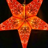 Orientaliskt röd julstjärna/adventsstjärna - Röd