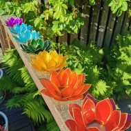 Små lotusblommor ljuslykta - Chakra