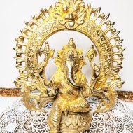 Stor Ganesh Mässingsstaty