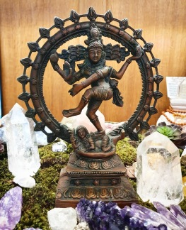 Nataraja Shiva Mässingsstaty Stor - Nataraja Shiva