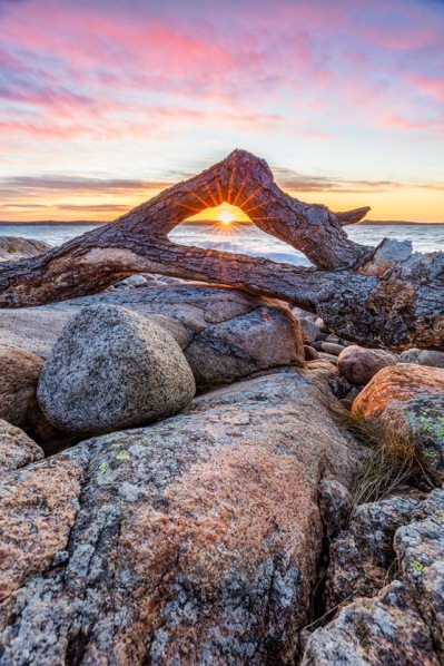 Foto: Magnus Alexandersson / Soluppgång på Rossö i Strömstad. Foto: Magnus Alexandersson / Soluppgång på Rossö i Strömstad.