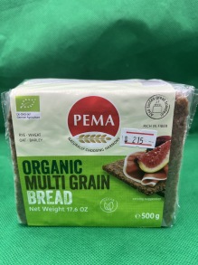 Organic multigrain bread 500 gr - 
