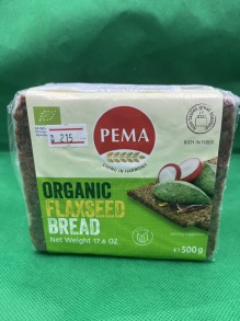 organic flaxseed bread 500 gr - 
