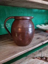 Saltglaserad kanna från Wallåkra
