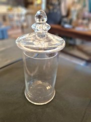 Fransk glasburk med lock